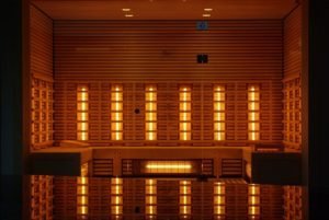 infrared sauna sweat
